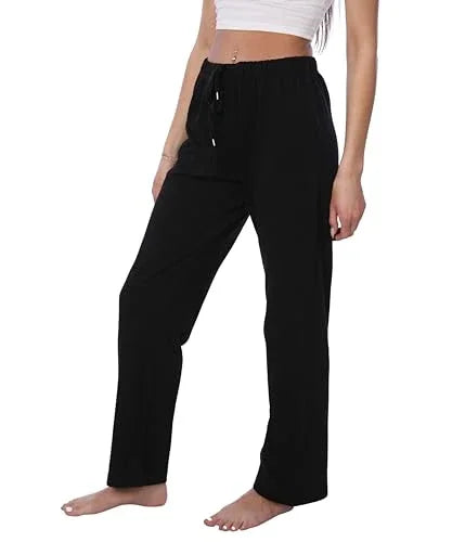 Women's Black Long Sleeve Pajamas