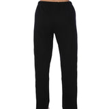 Women's Black Cotton Long Sleeve Pajamas