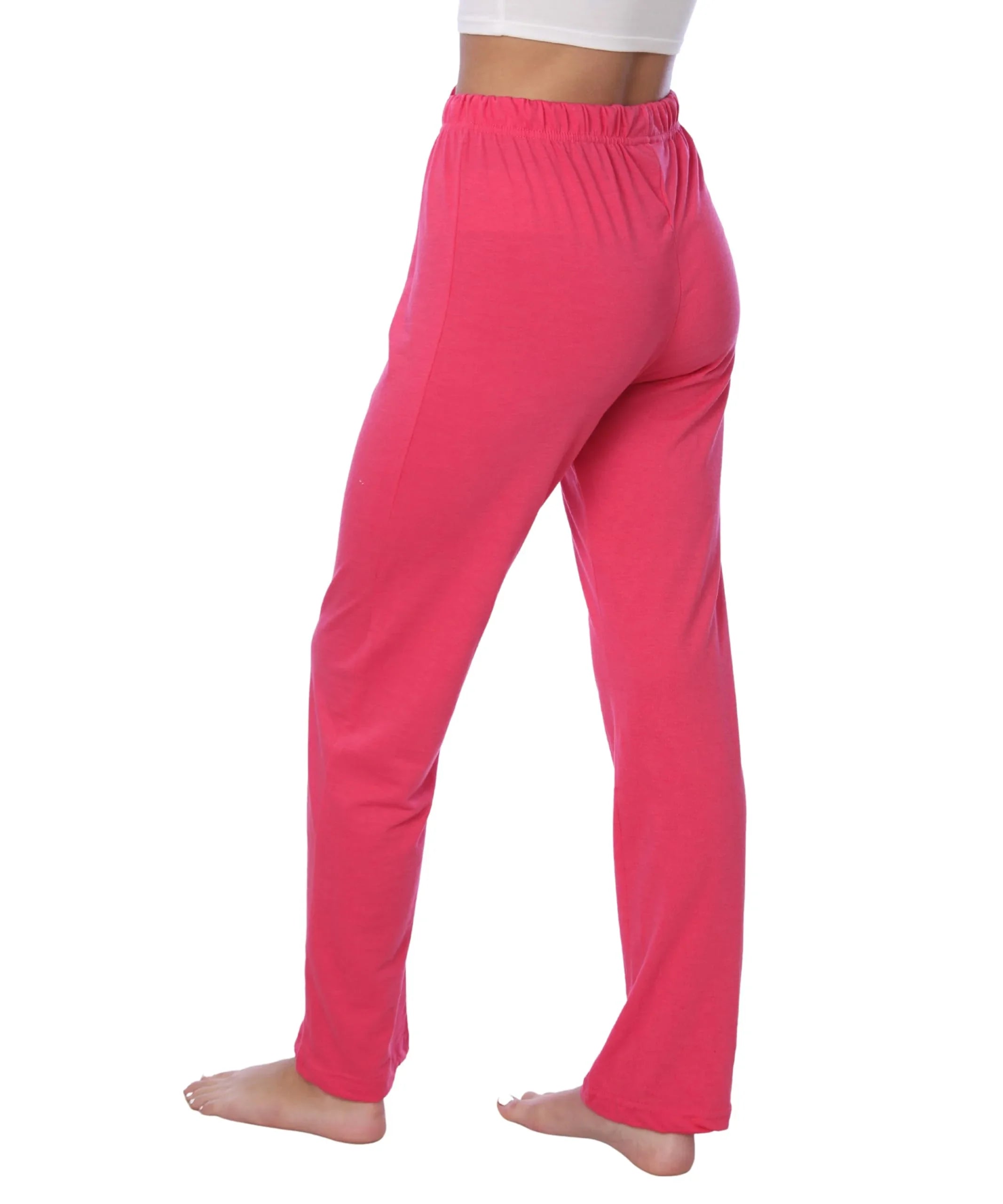 Women's Pink Cotton Long Sleeve Pajamas