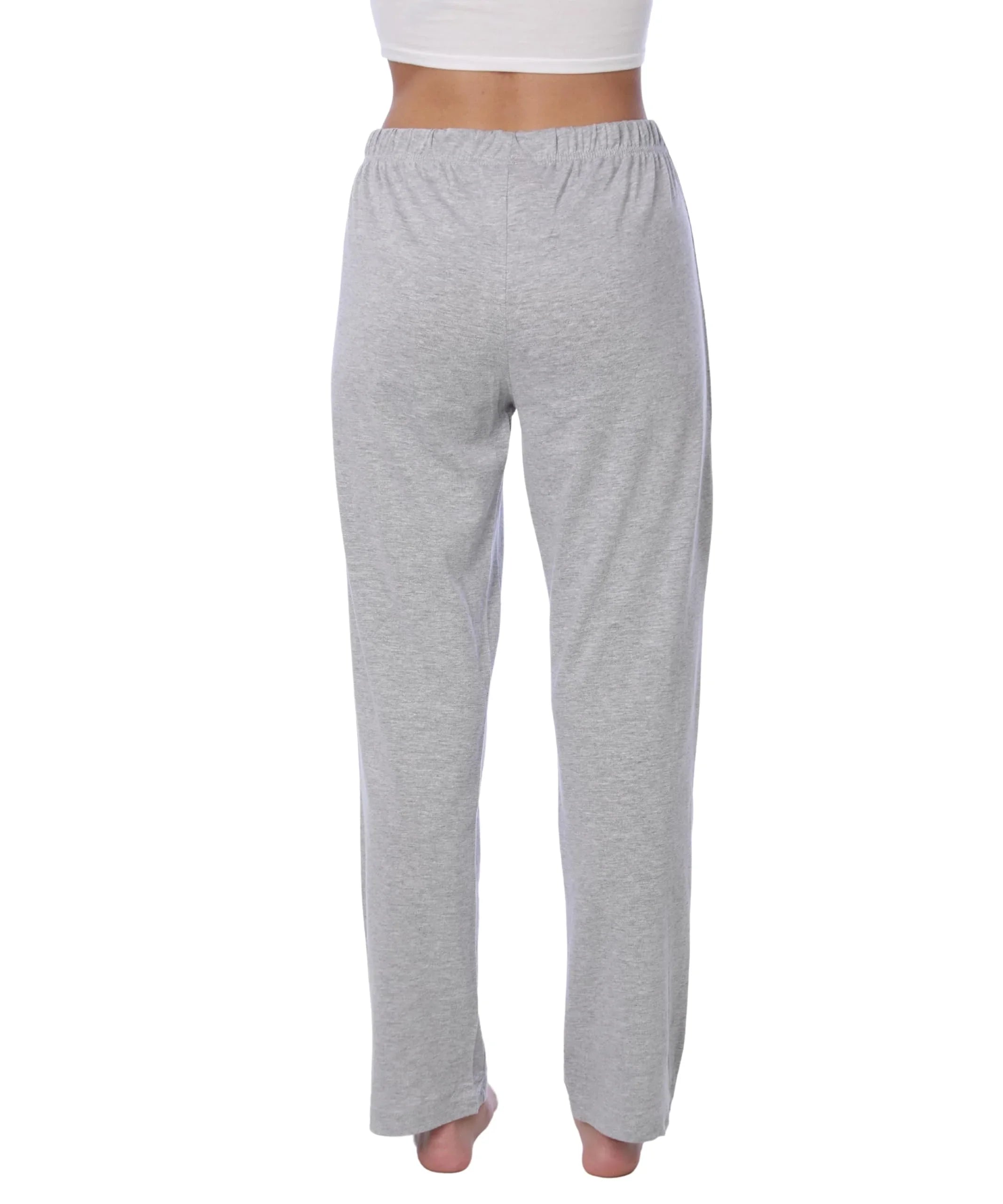 Women's Grey Cotton Long Sleeve Pajamas