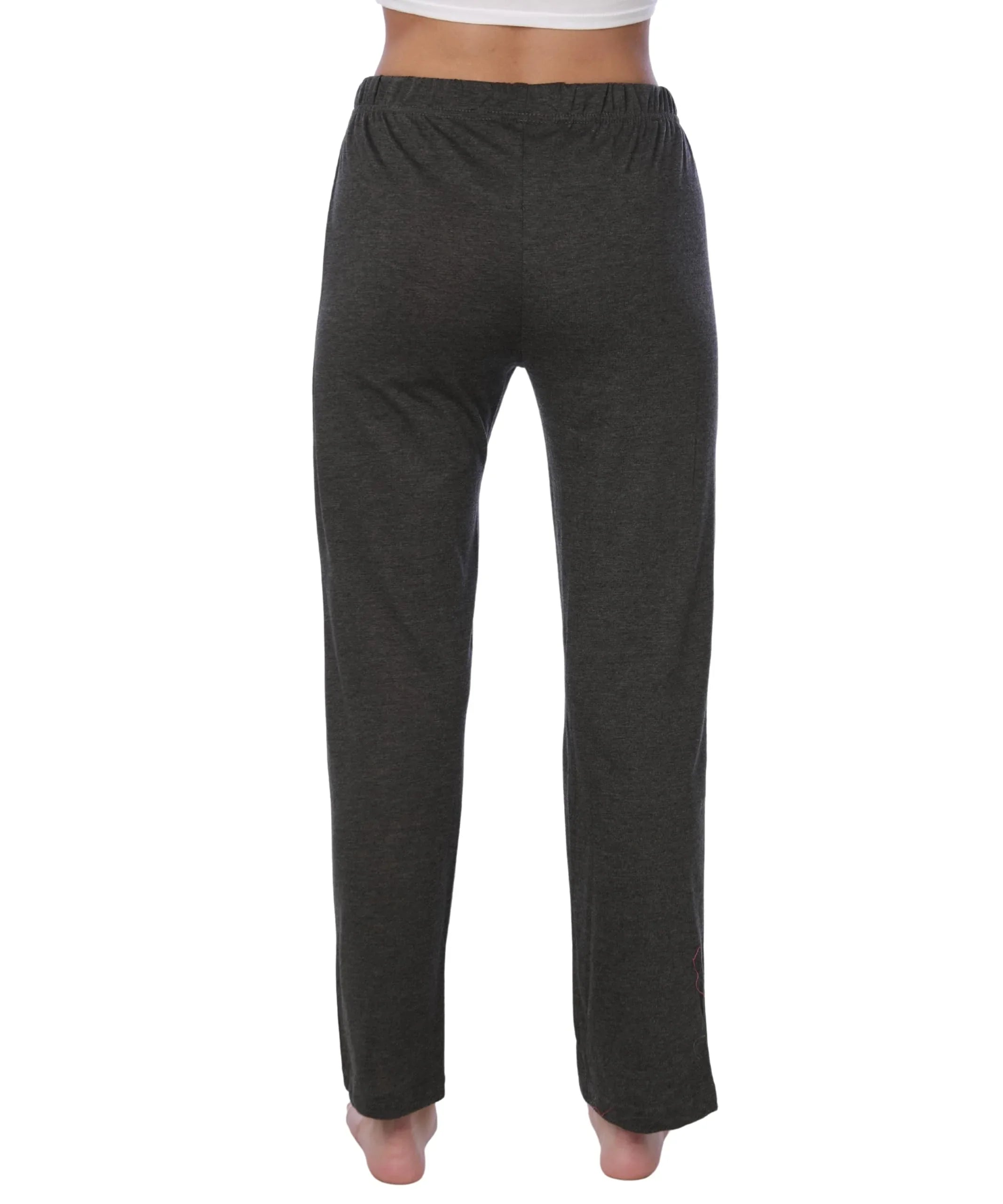 Women's Charcoal Cotton Long Sleeve Pajamas