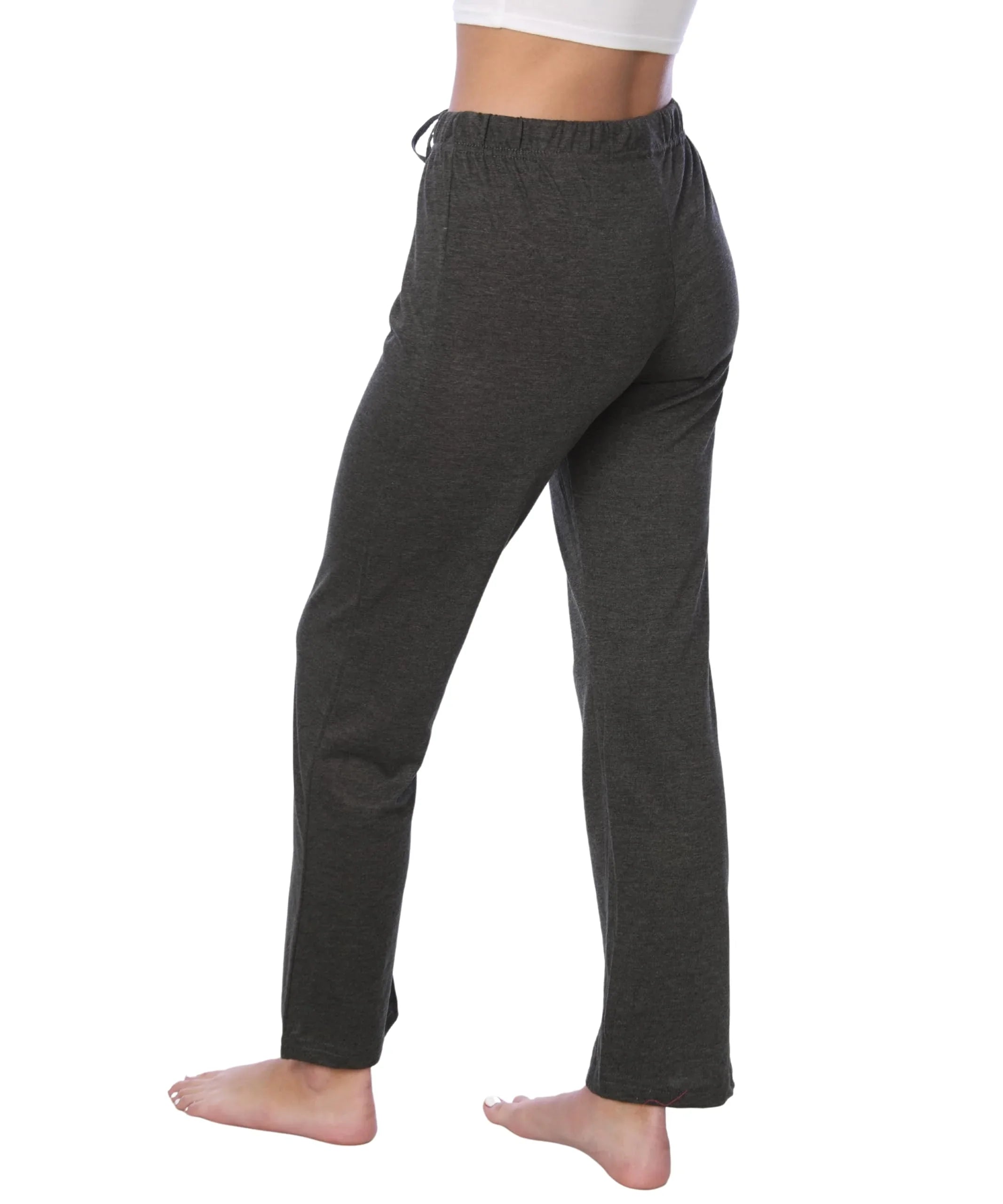 Women's Charcoal Cotton Long Sleeve Pajamas