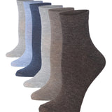 Women's 6 Pack Lightweight & Versatile Neutral Tones Colors Pattern Quarter Socks, Ideal for Casual & Everyday Wear - Socks