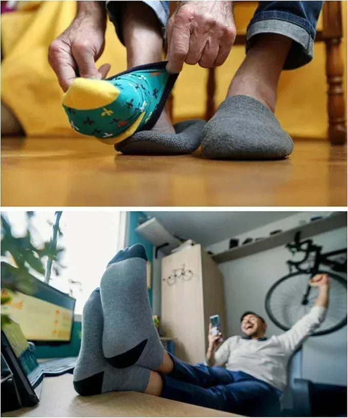 Colorful Men's Midnight Black Socks