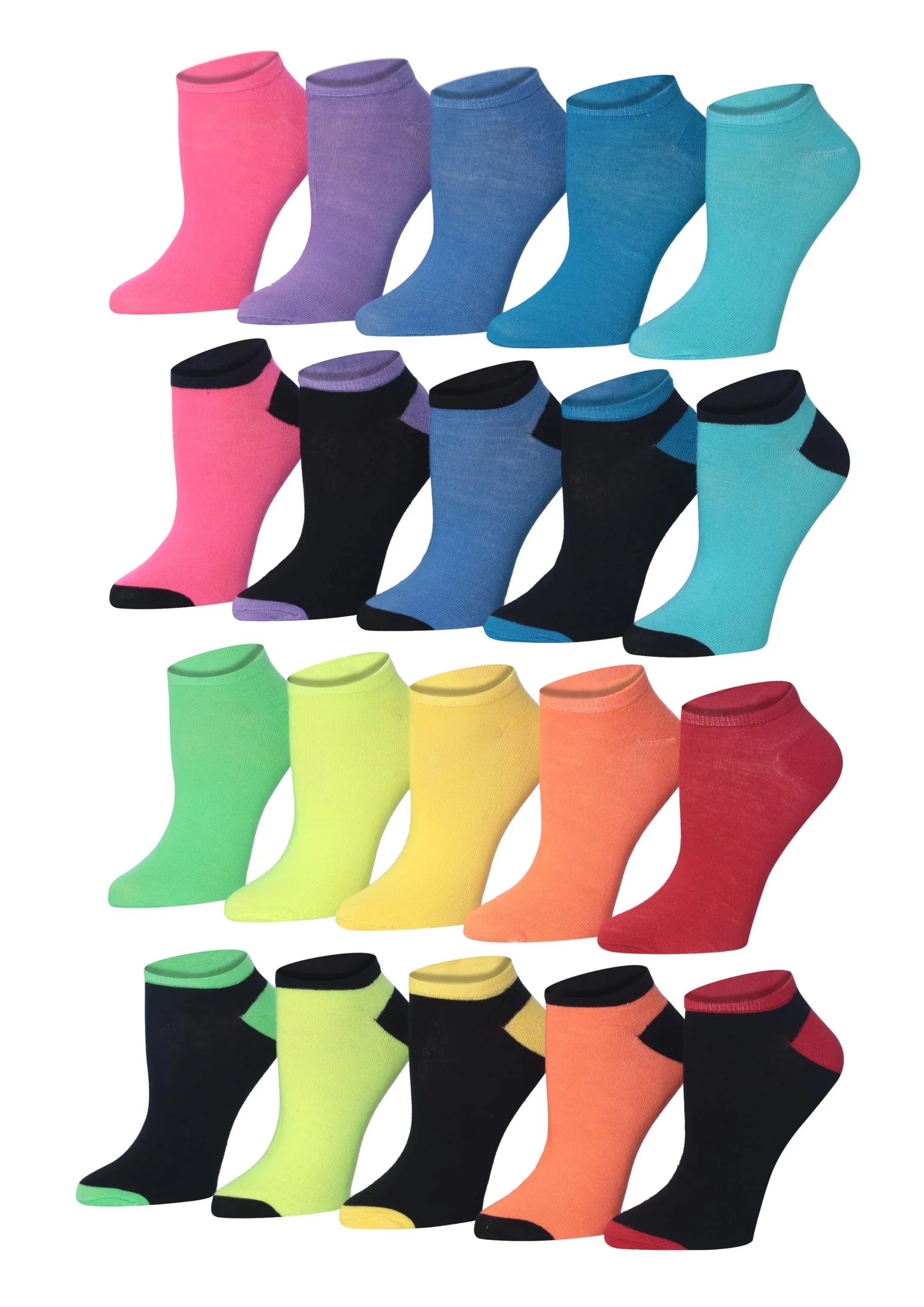 Fun Patterned No Show Socks
