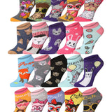 Cat Colorful No Show Socks