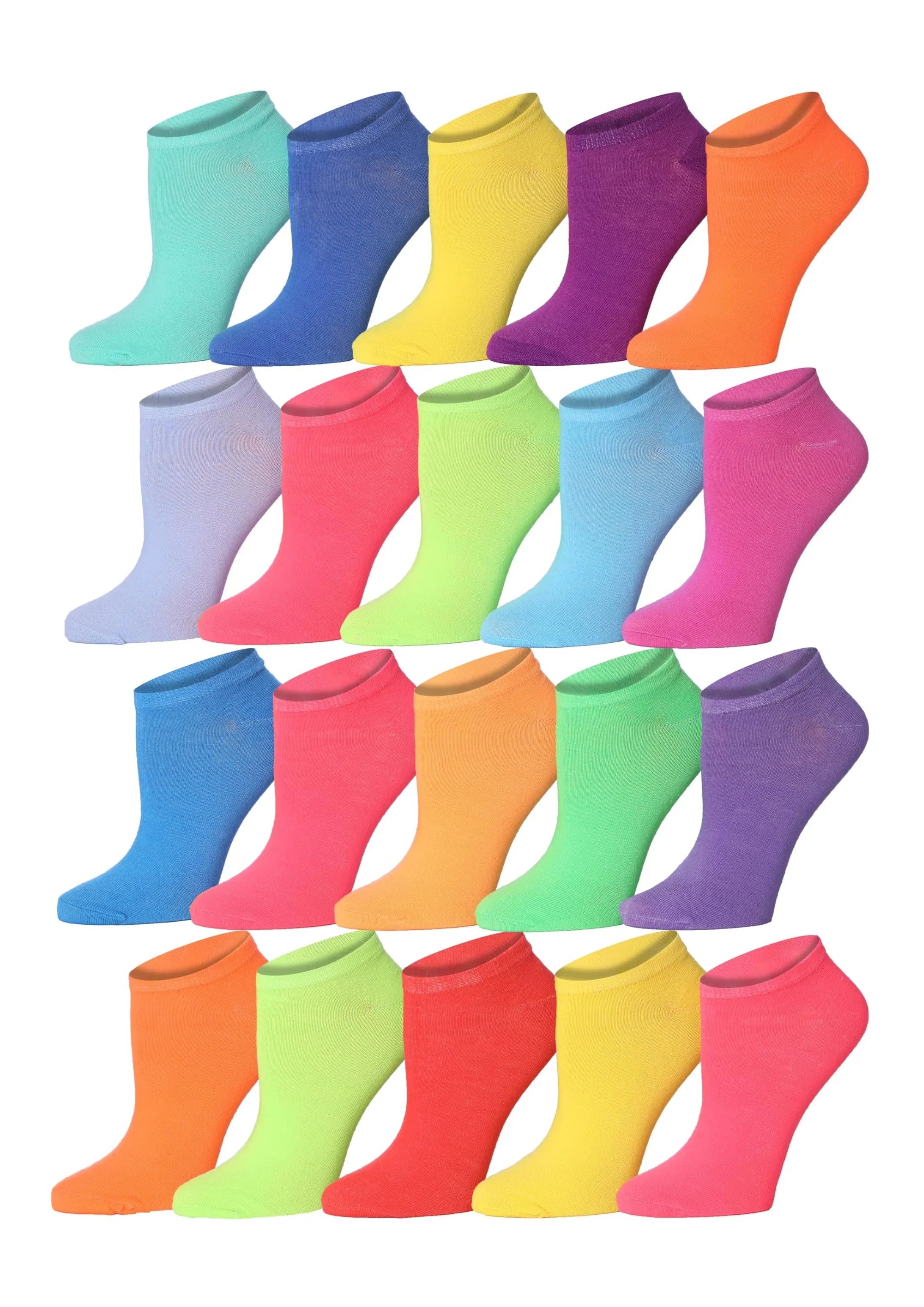 Rainbow No Show Socks