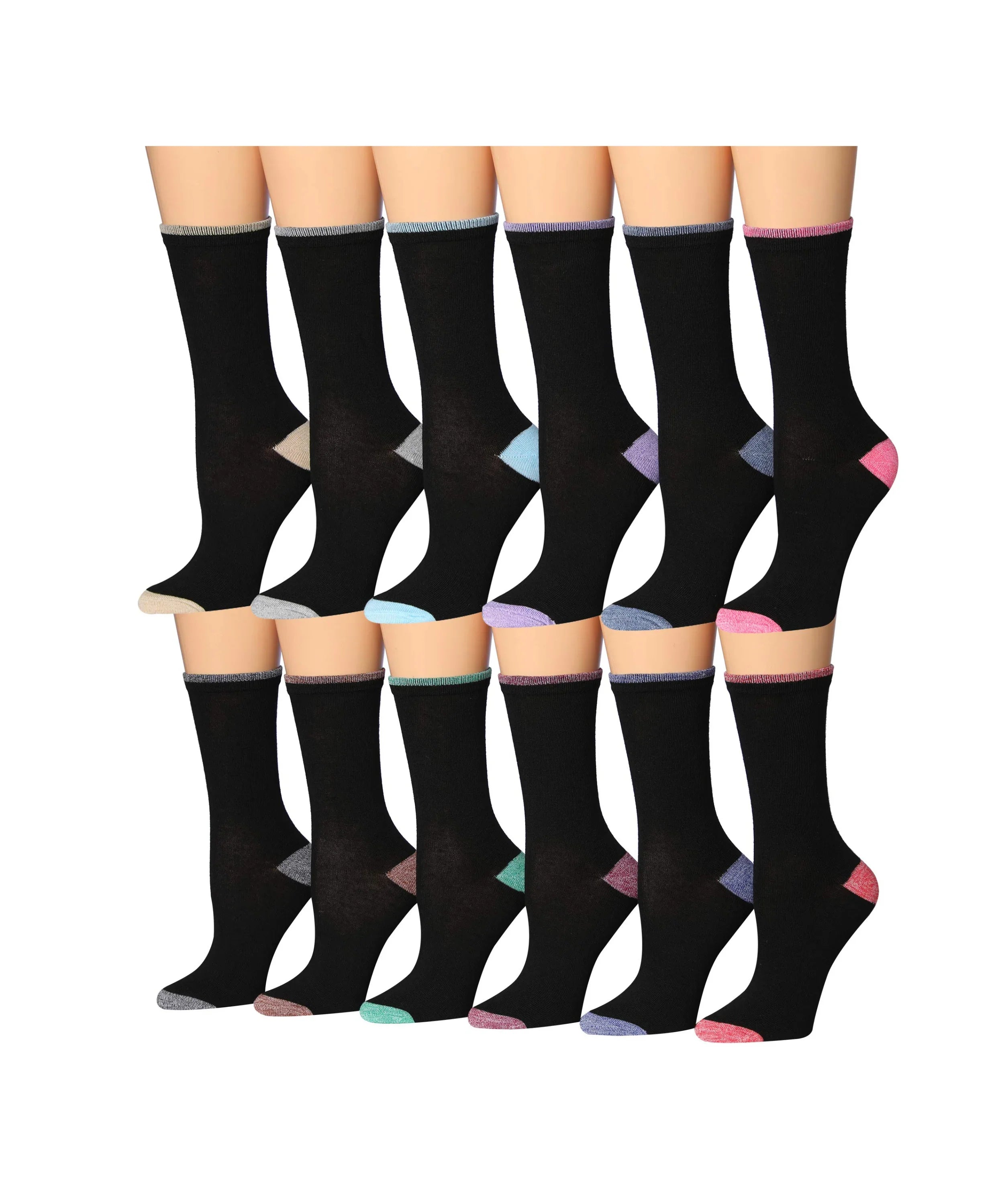 Black Heel Socks