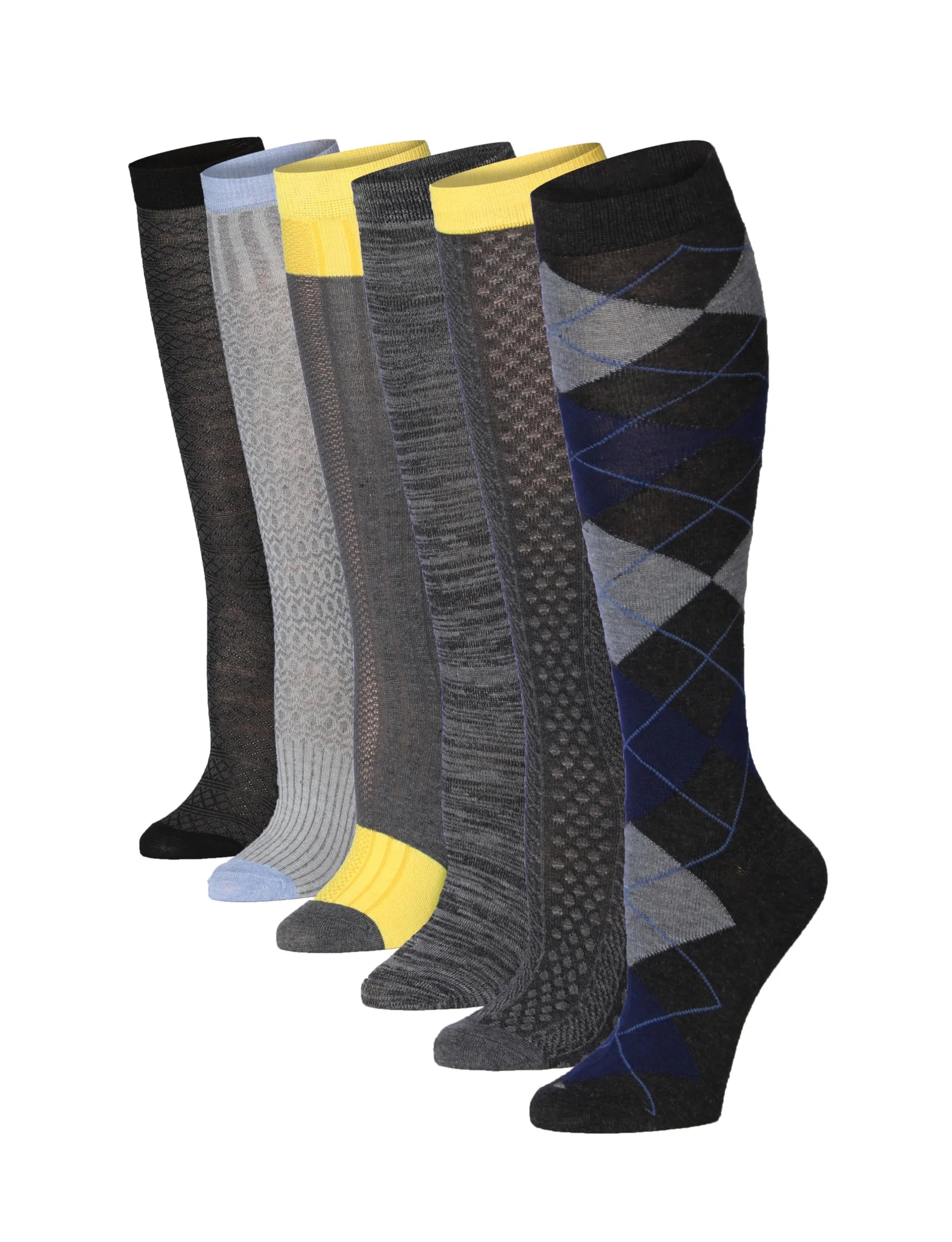 Textured Knee High Socks