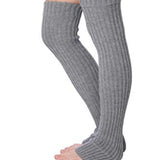 Grey Elegance Leg Warmers