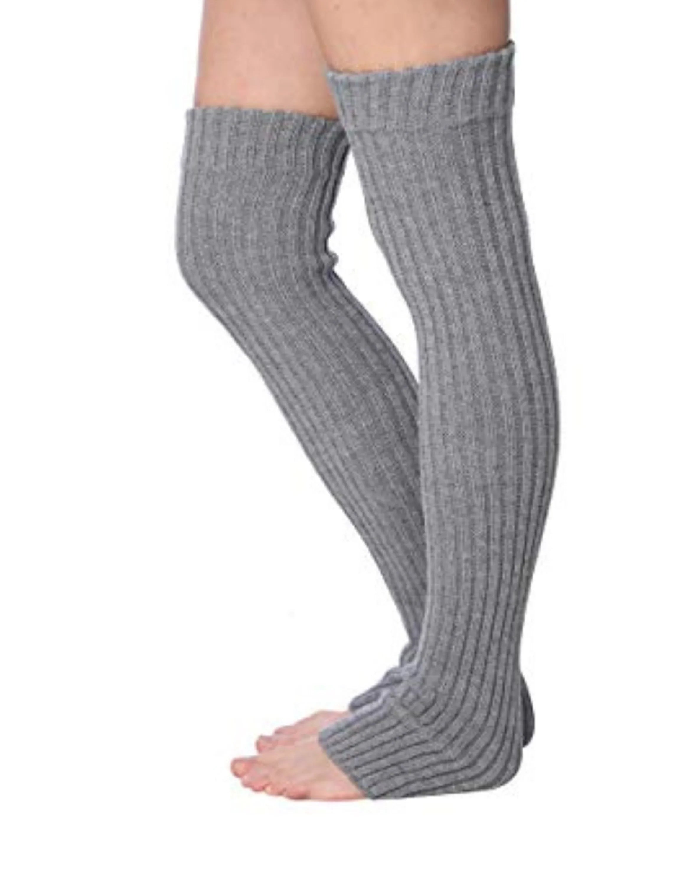 Grey Elegance Leg Warmers