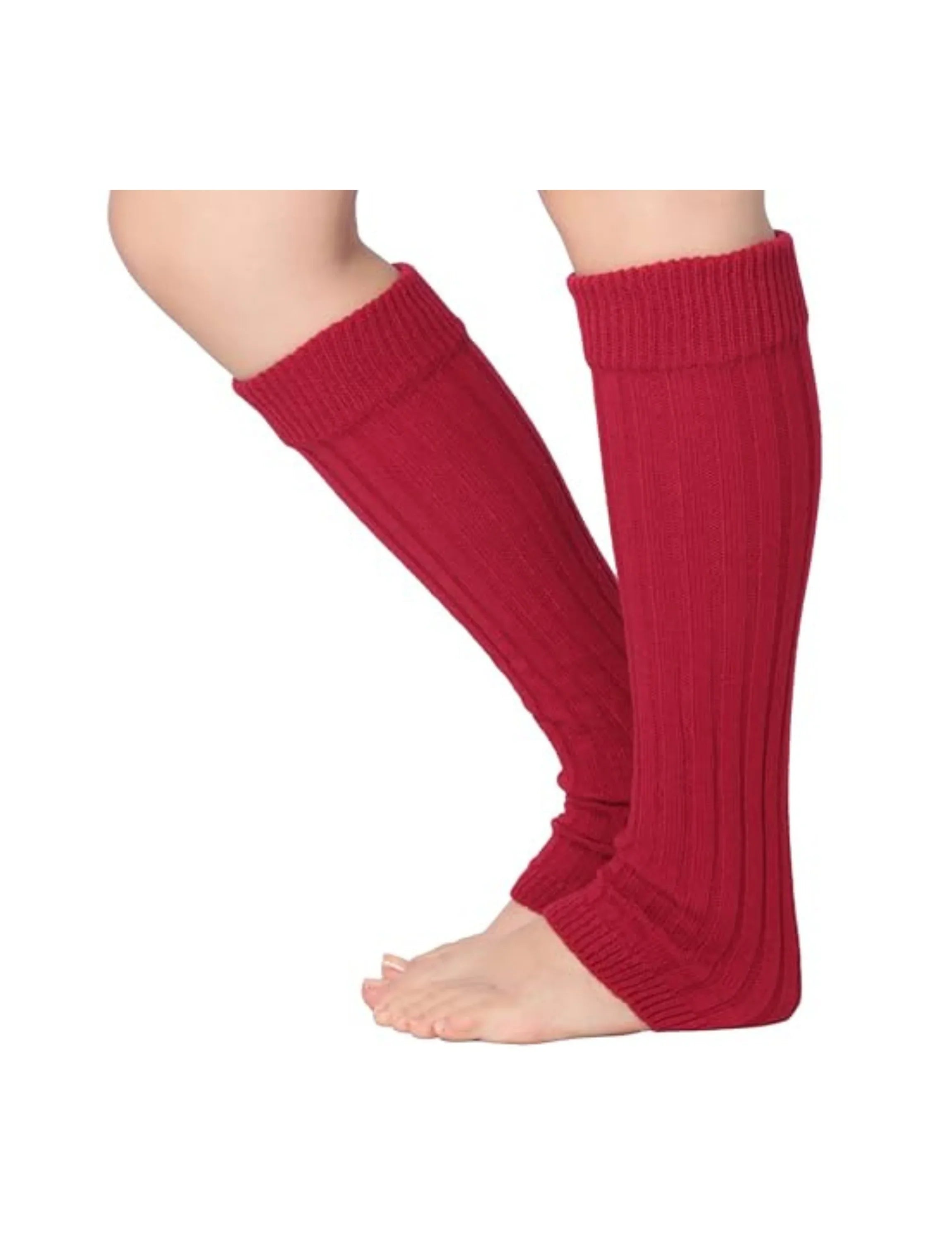 Red Rhapsody Leg Warmers