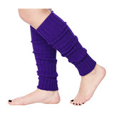 Isadora Paccini 80s Women's Ribbed Leg Warmers Lavender Violet Harmony for Party Sports Accessories - Tipi Toe Socks