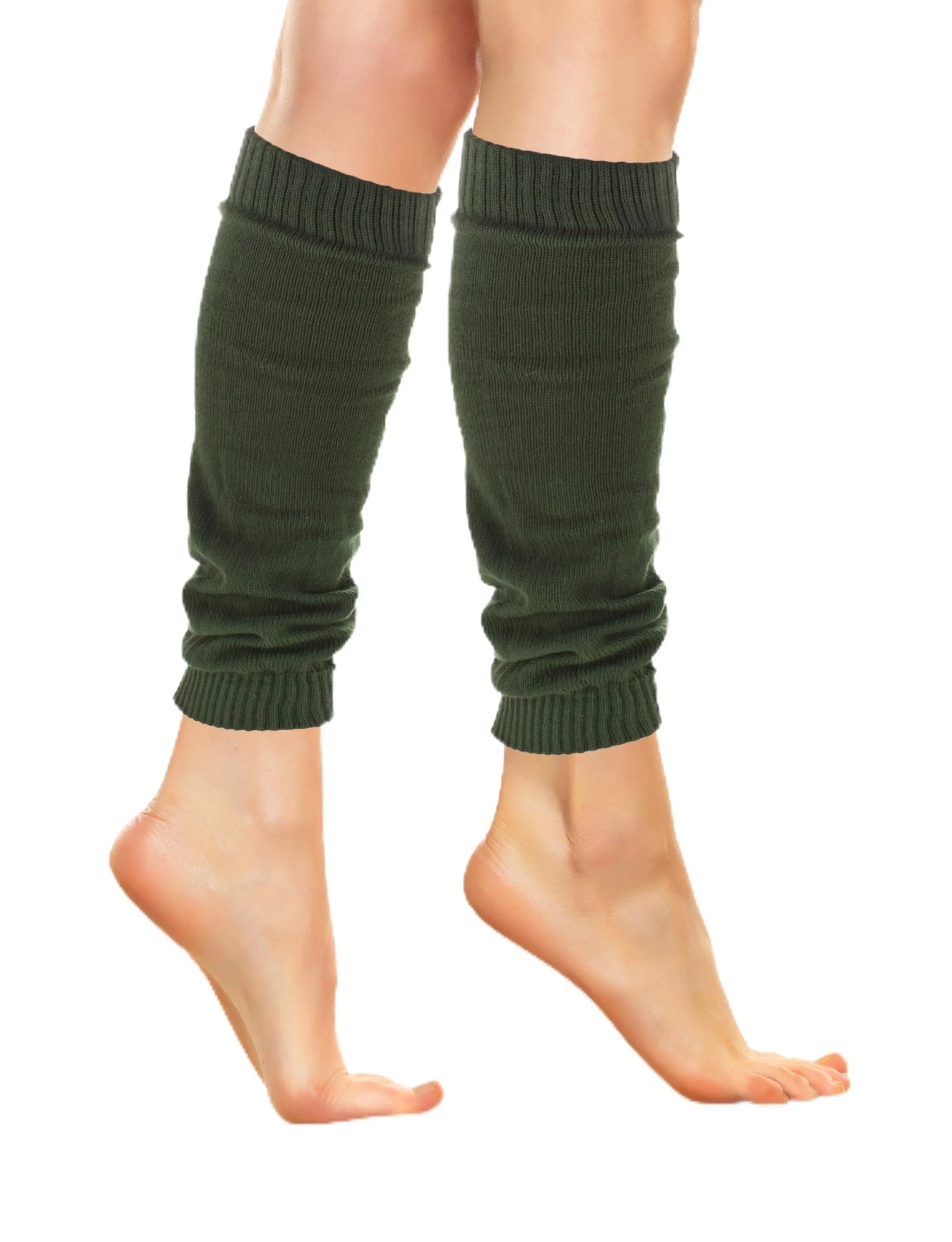 Women's Green Leg Warmers