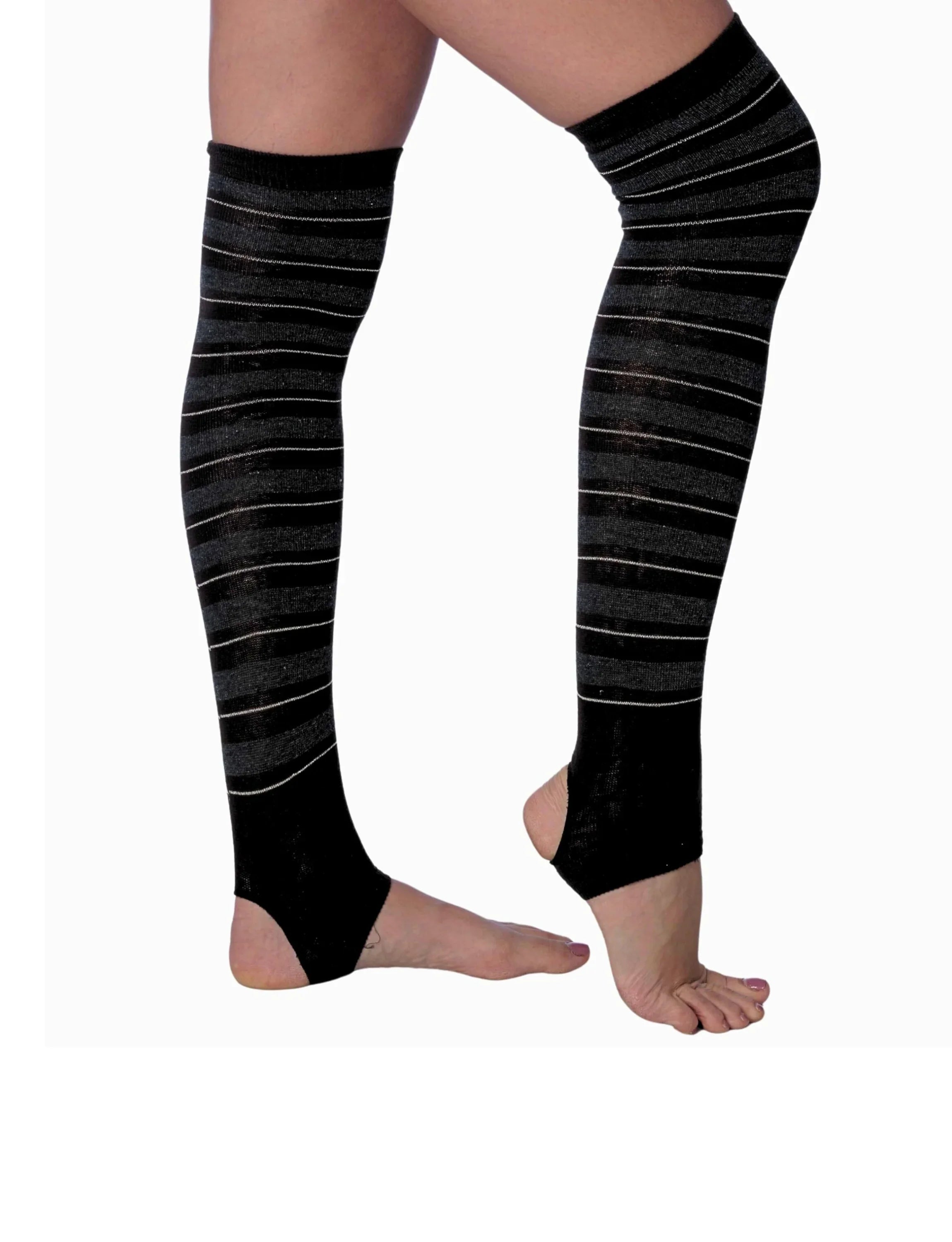 Girls Striped Knee High Socks