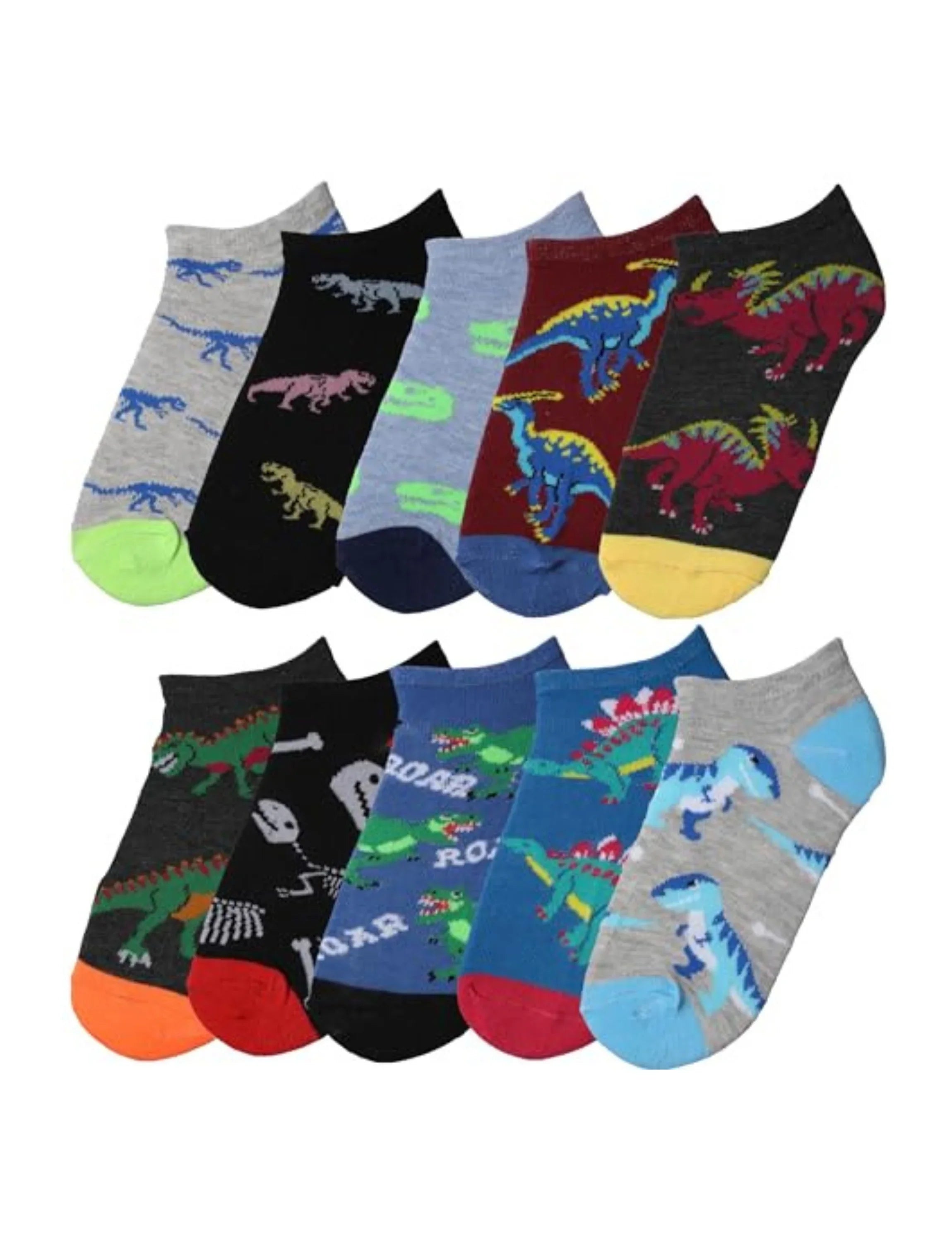 Boys Dinosaur Low Cut Socks