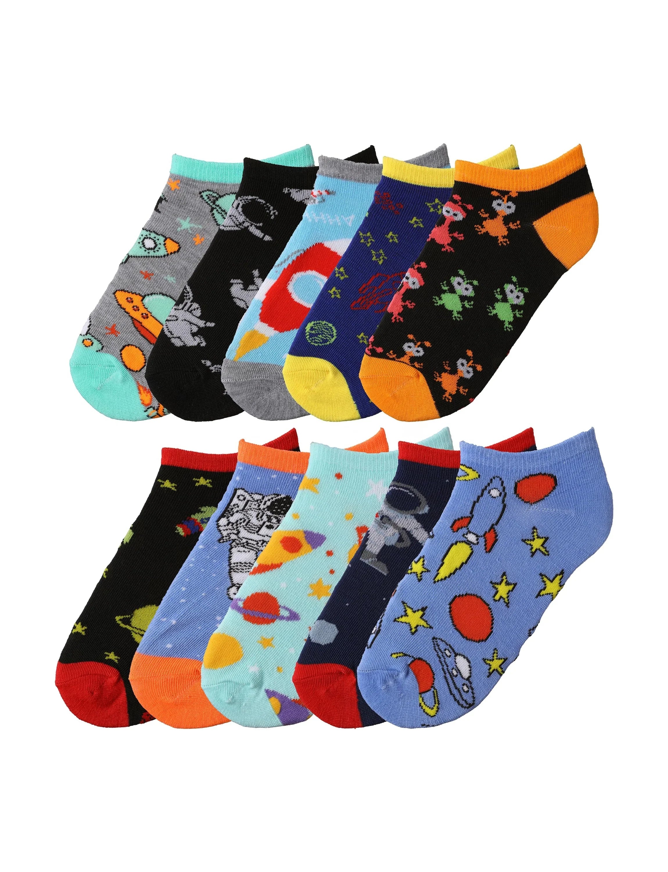 Boys Astronaut Low Cut Socks