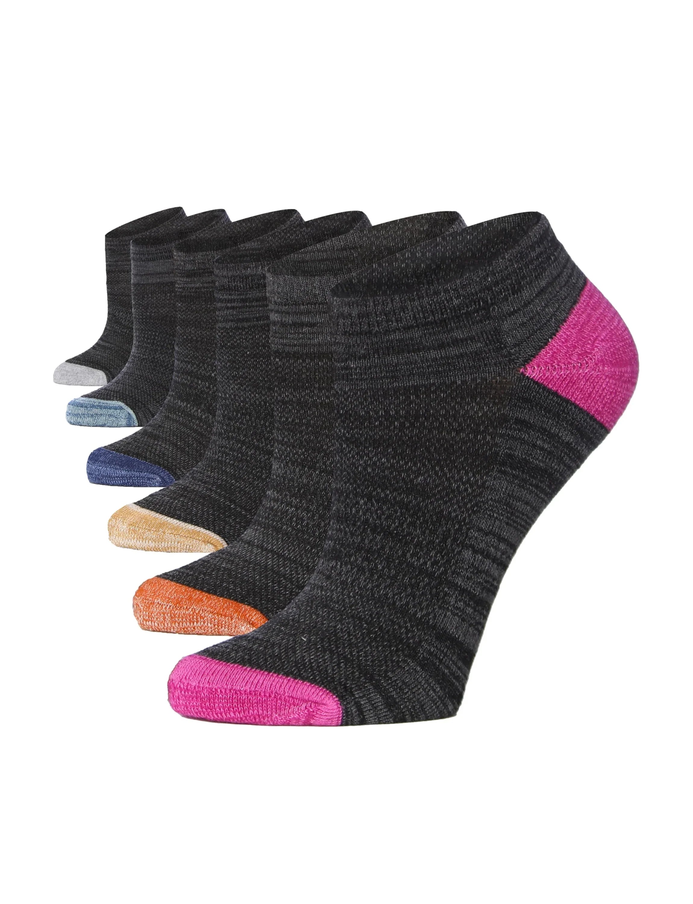 Black No Show Athletic Socks