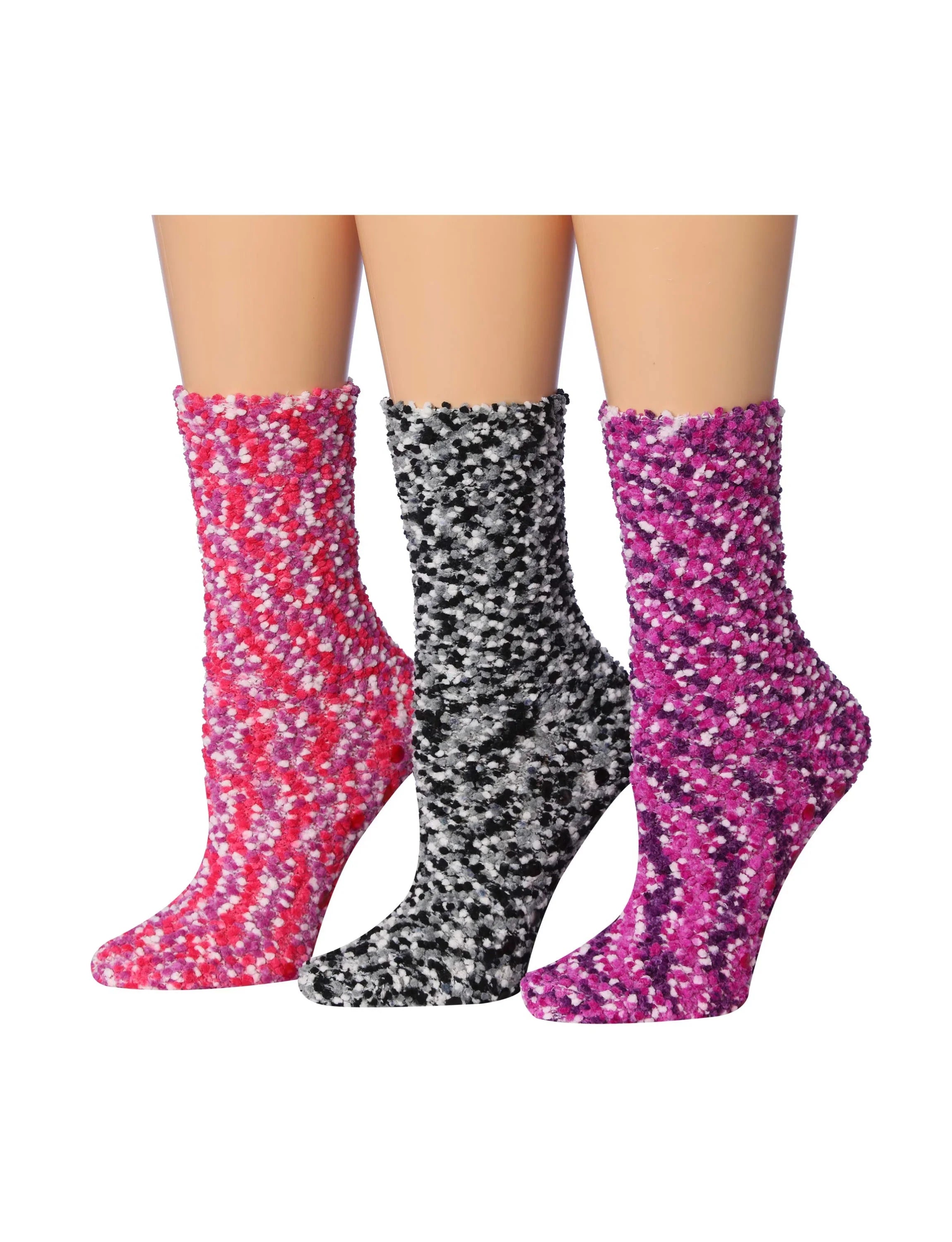 Colorful Patterned Fuzzy Socks