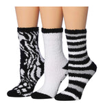 Zebra Fuzzy Socks