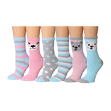 Dotted Fuzzy Socks