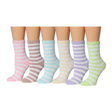 Striped Rainbow Fuzzy Socks