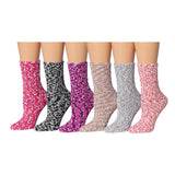 Maroon fuzzy socks