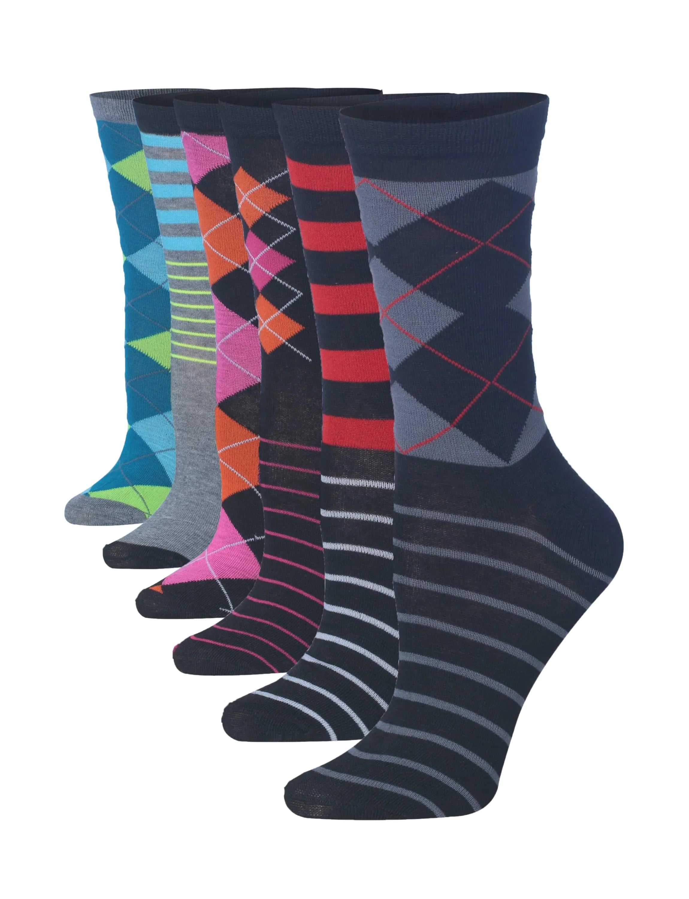 Argyle Crew Socks