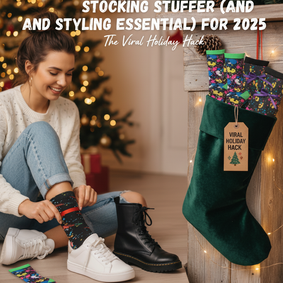 The Viral Holiday Hack: Why This 12-Pack of "Paint Splash" Socks is the Ultimate Stocking Stuffer (and Styling Essential) for 2025