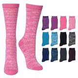 Colorful Solid & Space Dye Pattern Socks