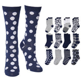 Women's Zebra Striped Socks - 12 Pairs