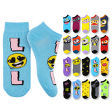 Monster & Emoji No Show Socks - 20 Pairs