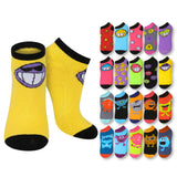 Monster Mashup Smiling No Show Socks - 20 Pairs