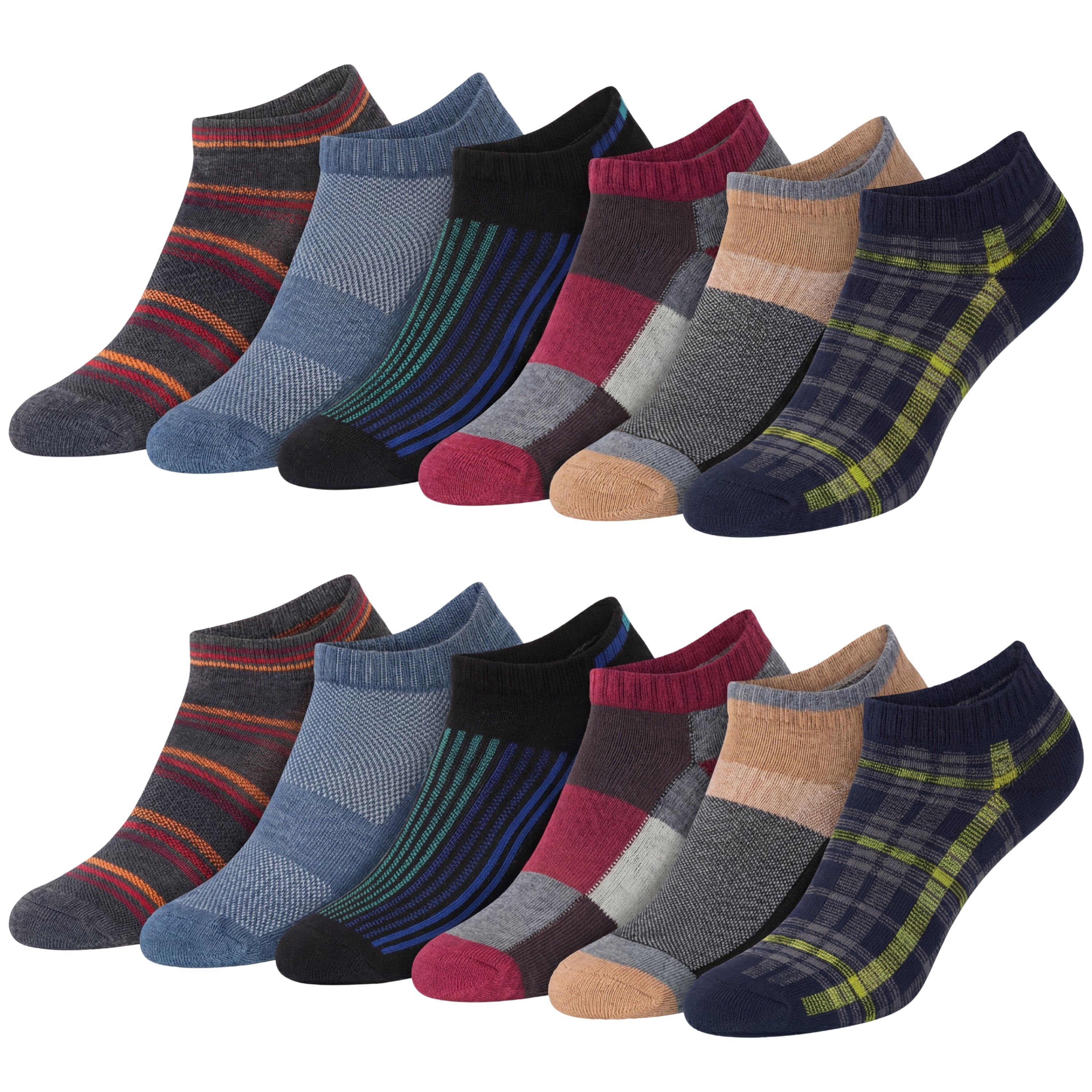Men's Shapes Striped Sports Socks