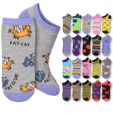 Women's Midnight Colorful Low Cut Socks - 20 Pairs