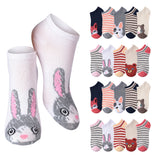 Women's Critter Colorful Low Cut Socks - 20 Pairs