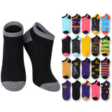 Women's Colorful Vibrant Low Cut Socks - 20 Pairs