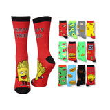 Pizza and Fries Burger Socks - 12 Pairs