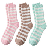 Anti-Skid Cotton Candy Carnival Fuzzy Socks - 3 Pairs