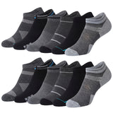 Set of black and gray ankle socks on a white background