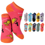 Mix Colors & Multi Animal Pattern Low Cut Socks - 10 Pairs