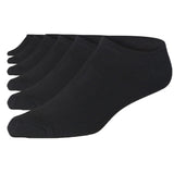 JAMES FIALLO Men's 6-Pairs Classic Midnight Black Low Cut Athletic Sport Socks