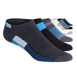 Men's Low Cut Classic Striped Sports Socks - 6 Pairs