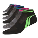 Men's Low Cut Stylish Double Stripes Sports Socks - 6 Pairs