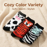 Women's Cheetah Crew Socks