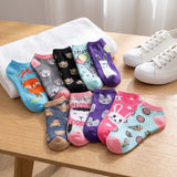 Mix Colors Animal Kingdom Low Cut Socks - 10 Pairs