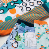 Penguin Pattern Socks - 12 Pairs