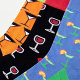Men's Cocktails & Beer Socks  - 12 Pairs