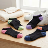 Black Toe Heel No Show Socks - 20 Pairs