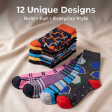 Men's Blush Colored Socks  - 12 Pairs